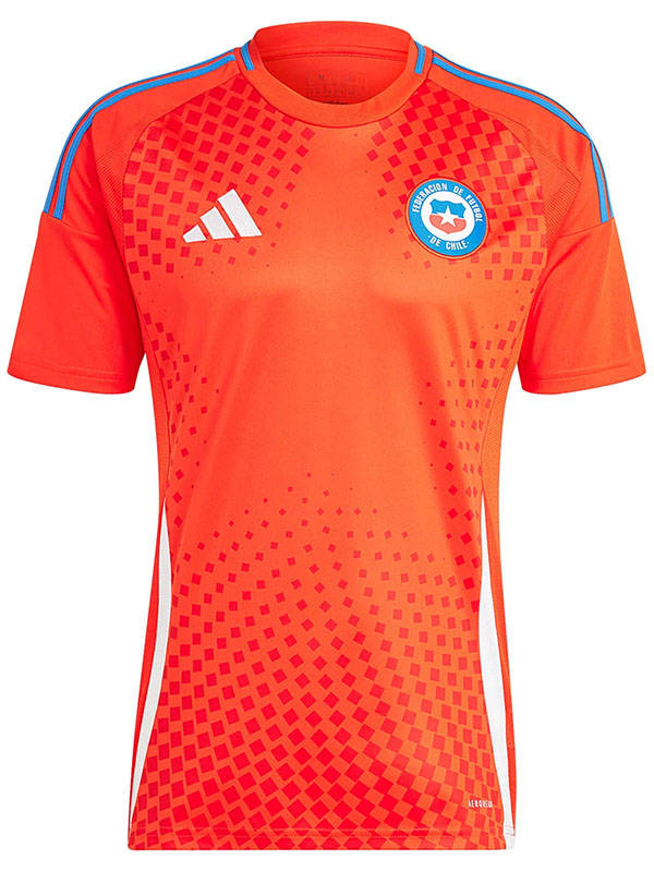 Chile maillot domicile kit de football pour hommes premier uniforme vêtements de sport hauts de football chemise de sport coupe Euro 2024